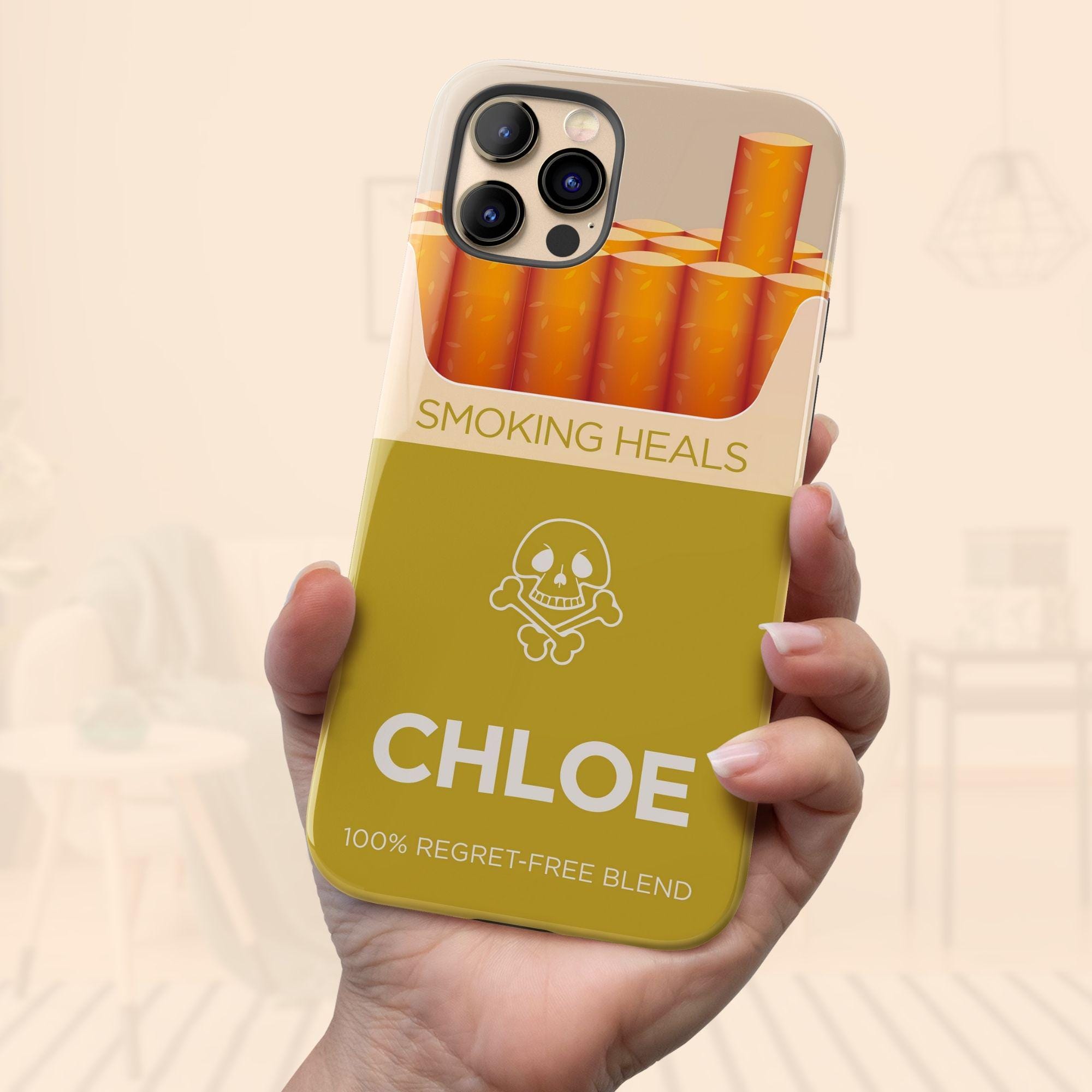 Personalized Funny Cigarette Pack iPhone 17 Air Case, Custom Smoking Heals  Humor Name Case for iPhone 16 Pro Max, 15 Plus, 14, 13 Mini, 12