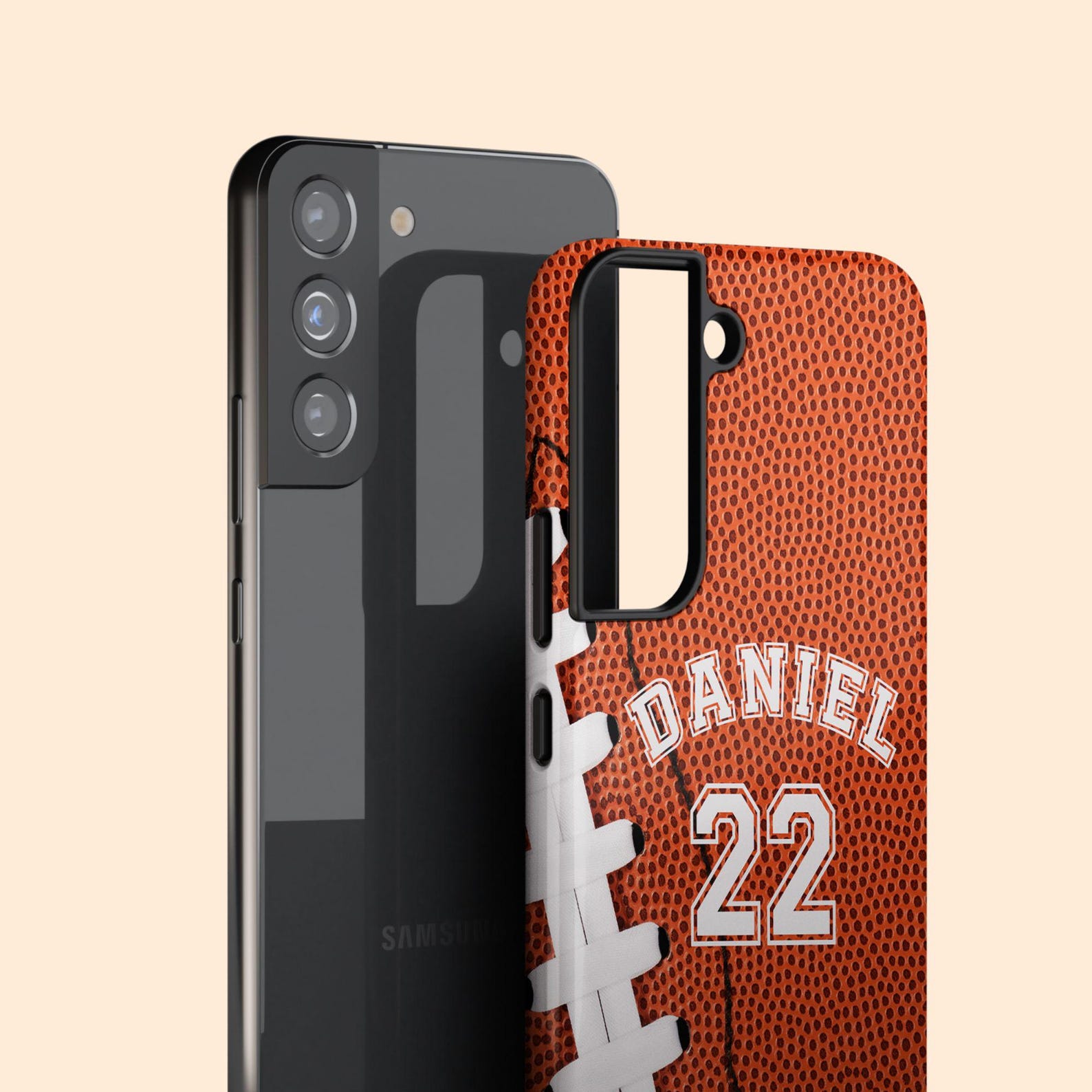 Custom Football Print Galaxy S26 Ultra Case, Personalized Player Name ...
