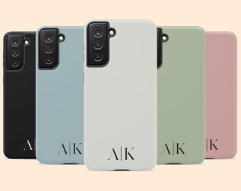 Funda personalizada con iniciales para Galaxy S26 Ultra, funda con monograma personalizado para S25 Plus, S24, S23, S22, S21, S20