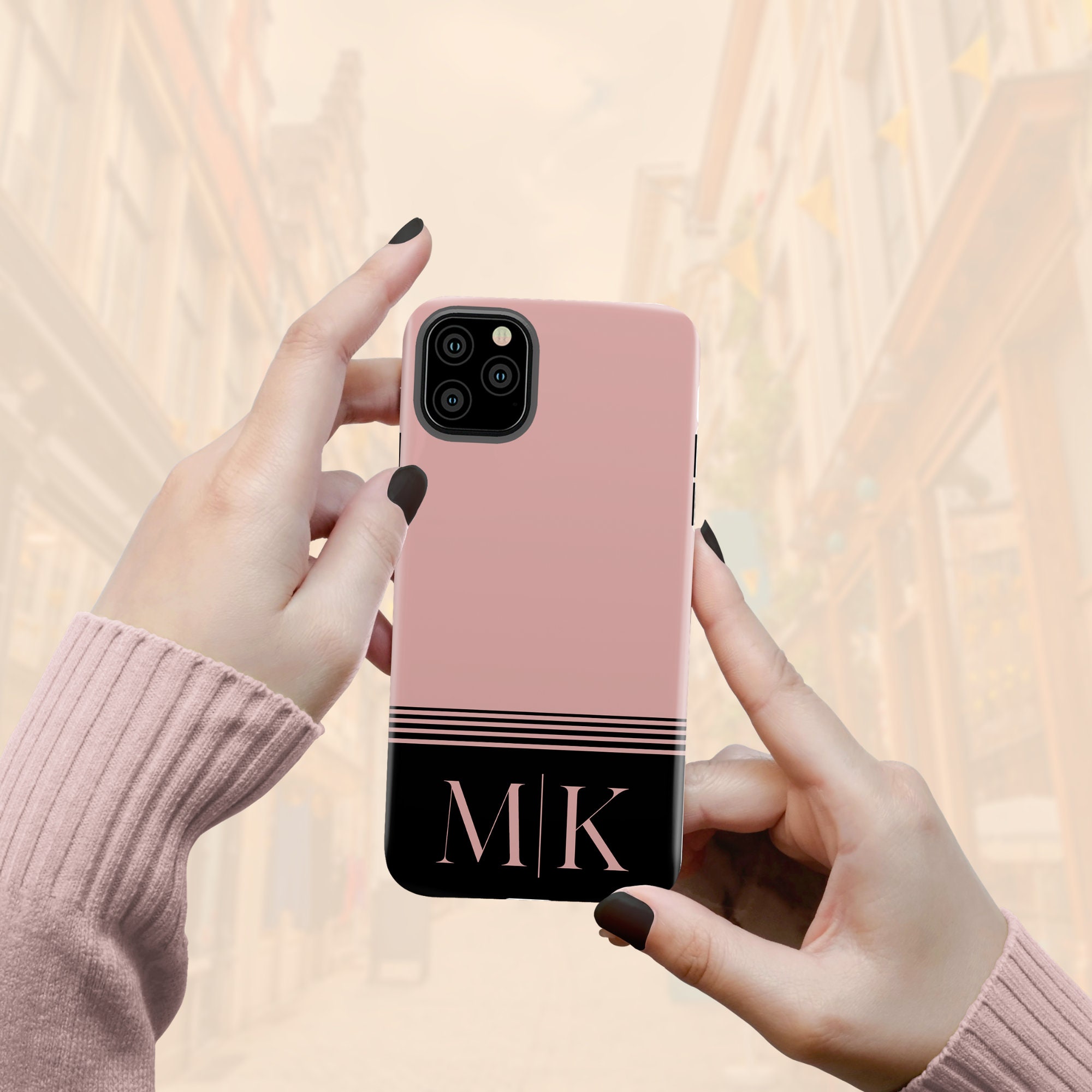 Personalized Monogram iPhone Case Custom Initials Case for Etsy