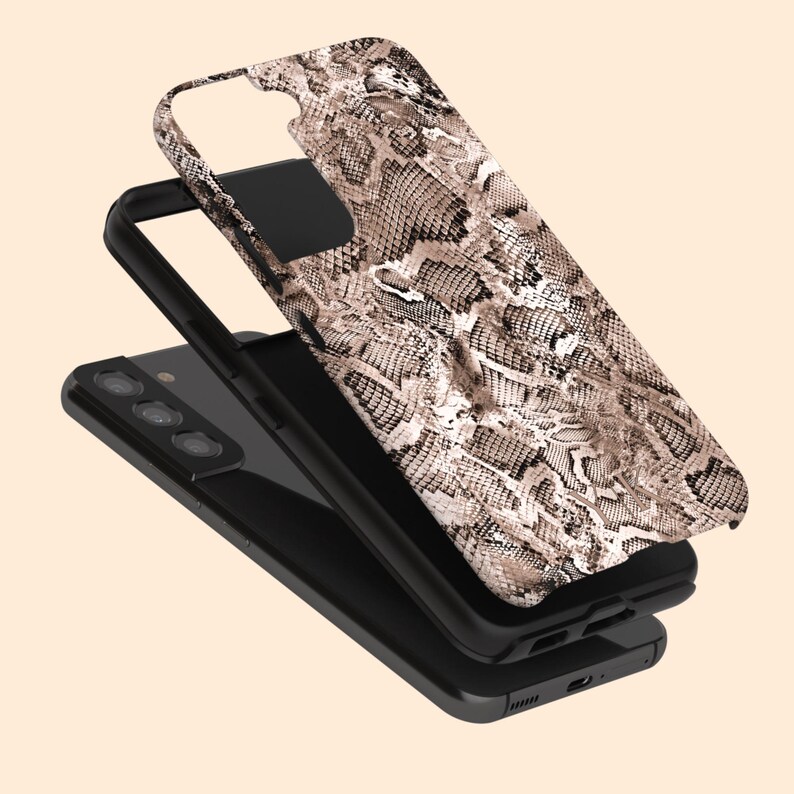 a phone case with a snake skin pattern