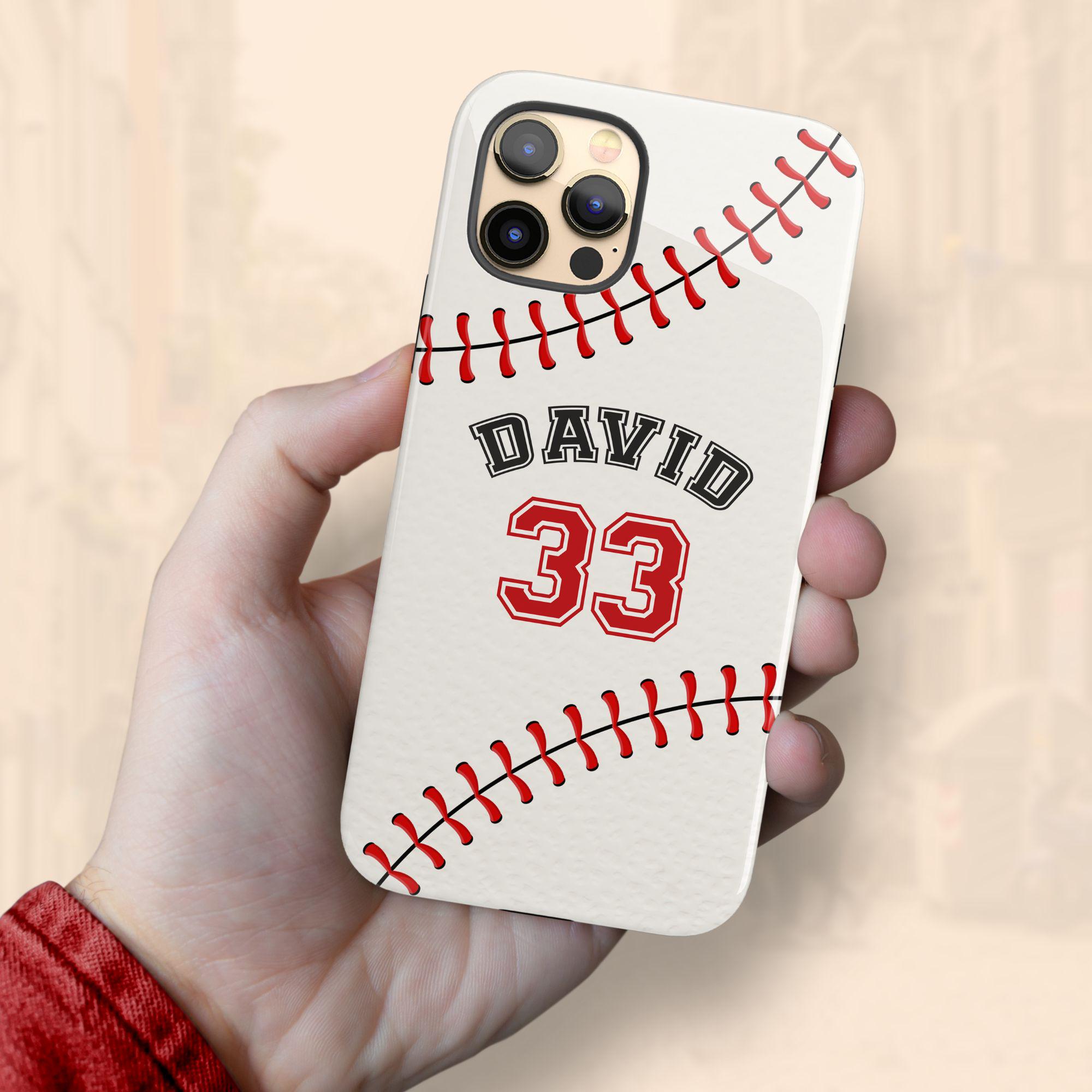 Custom Baseball iPhone 17 Air Case, Personalized Player Name & Number ...