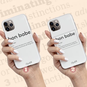 Trendy Bon Babe iPhone 16 Plus Case, Definition Arbonne Phone Case for iPhone 15 Pro Max, 14, 13 Mini, 12, 11, X/XS, XR, 8, Galaxy S24 S23