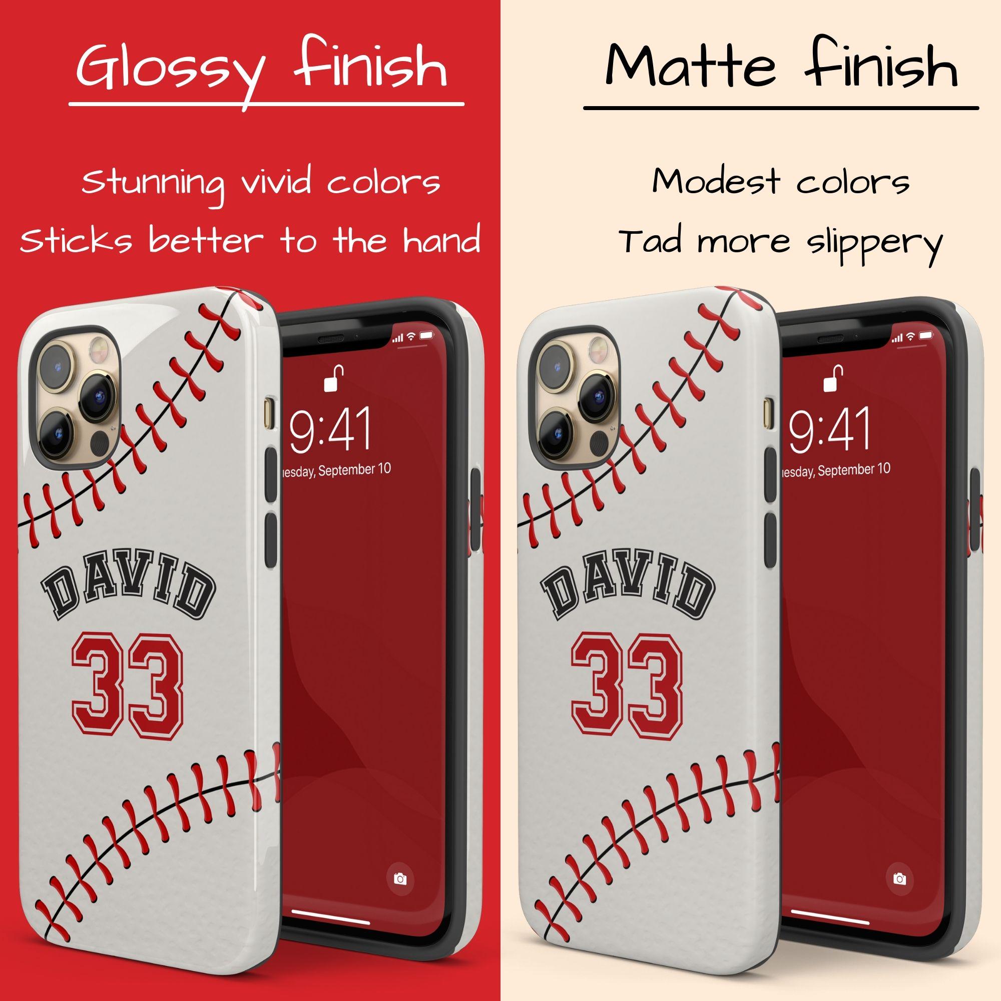 Custom Baseball iPhone 17 Air Case, Personalized Player Name & Number ...