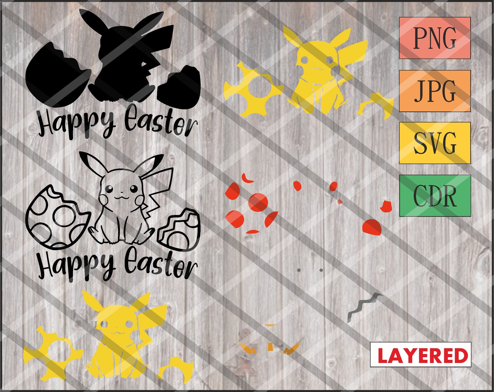 Download Happy easter 2x1 vectors svg png cdr jpg baby yoda and | Etsy