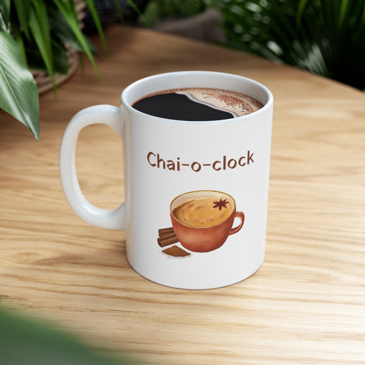 Chai-o-clock Mug | Chai Mug | Tea Mug | Coffee Mug | Indian Chai | Funny mug