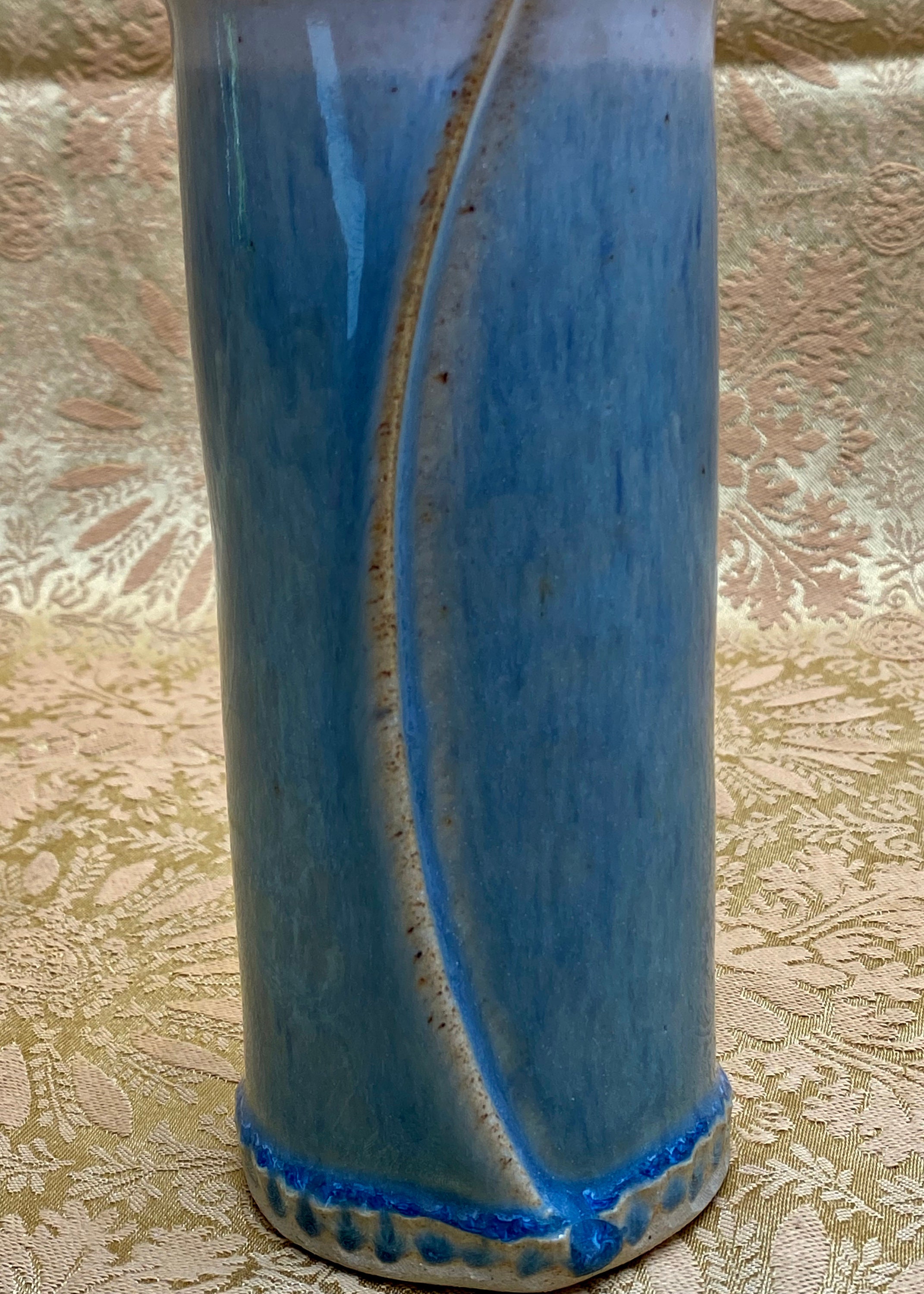 Slate Blue/gray Ceramic Ikebana Nageire Style Vase for Etsy