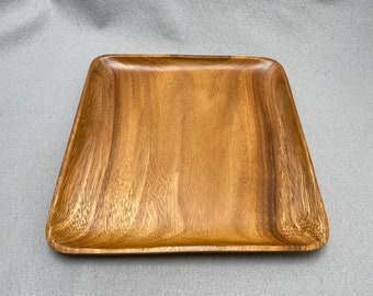 Spectacular Danish Modern Teak Serving Tray 12 x 12