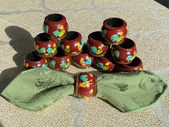 Chicken napkin rings shop