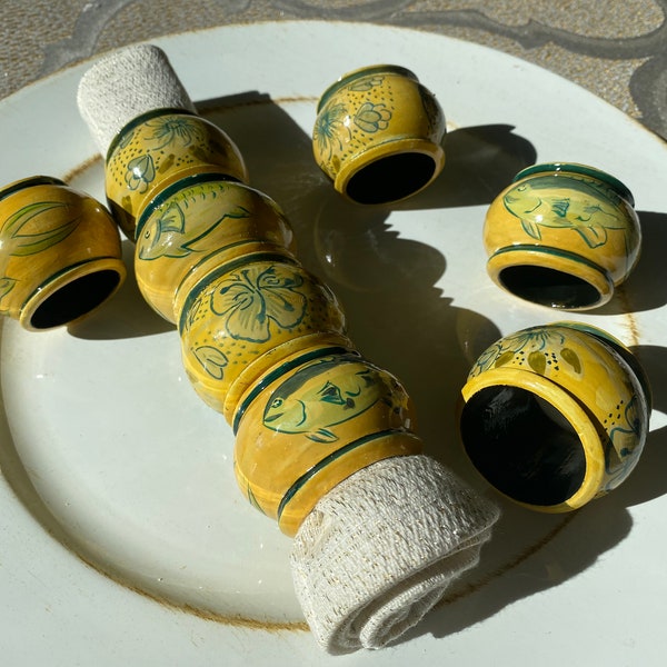 Teal Napkin Rings Etsy