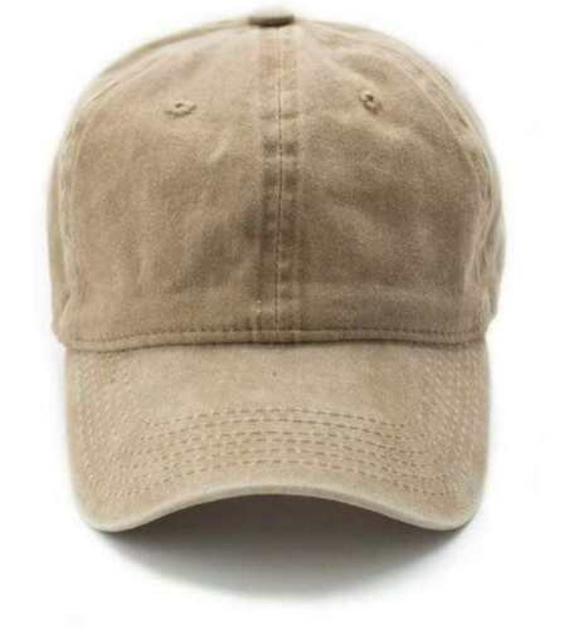 Baseball Cap Vintage Style Denim Adjustable Faded Hat Sand Etsy