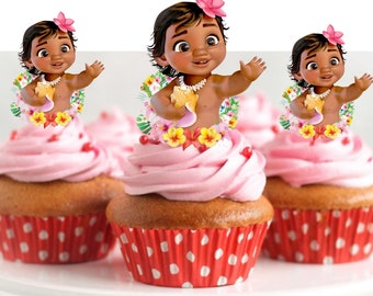 Moana Cupcake Topper Etsy