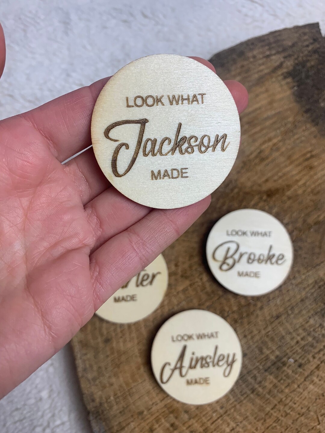 Personalized Wooden Refrigerator Gift for Parents, Kids Art