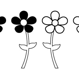 Daisy svg, Daisies svg, flower svg, cut file, Cricut silhouette, flowers, tulip clip art, flower clip art,