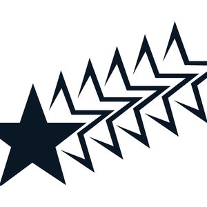 Shooting Star silhouet SVG, EPS, PDF, PNG, Star opstrijkbare bestand, Star cricut ontwerp, Star clipart