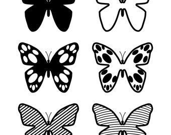 Mariposa svg, Mariposas svg, archivo cortado, silueta Cricut, mariposas, clip art de mariposas, clip art de mariposas, Mariposa EPS, Mariposa