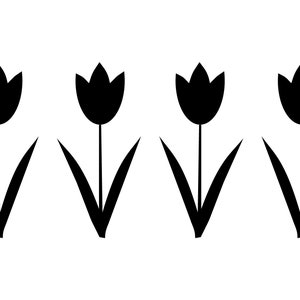 Tulpe svg, Tulpen svg, Blume svg, geschnittene Datei, Cricut Silhouette, Blumen, ClipArt Tulpe, Blume ClipArt,