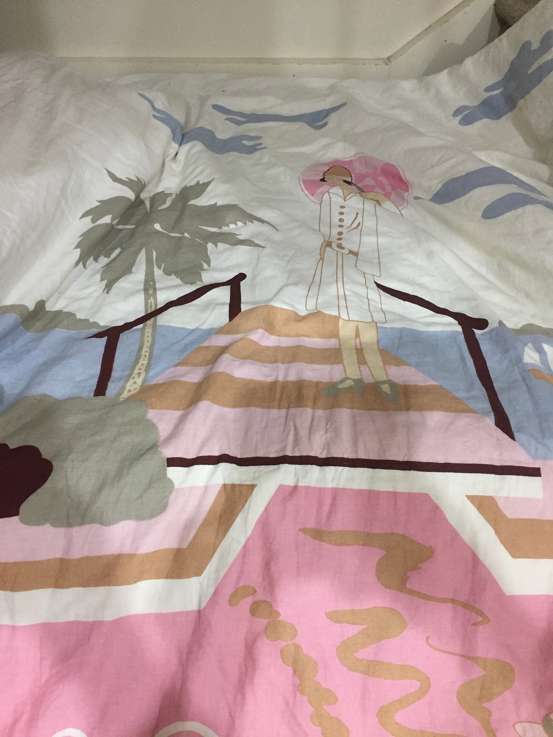 Vintage Kids' Teens Pink Single Bed Doona Cover and Doona Etsy Australia