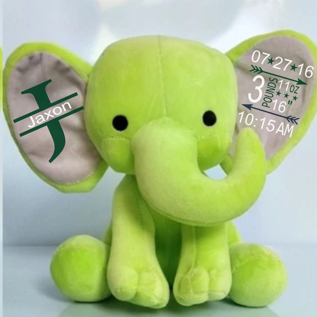 green elephant teddy
