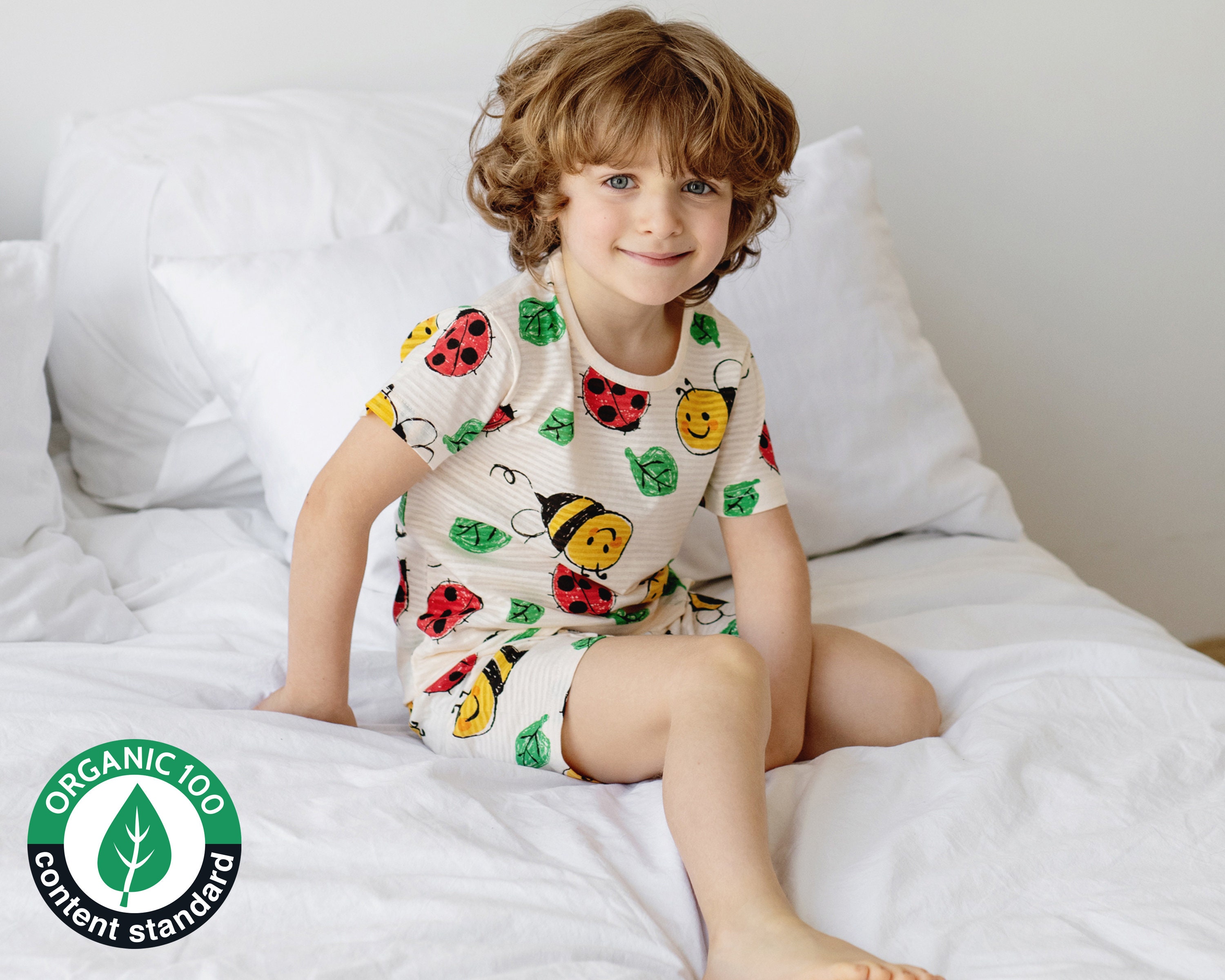 Organic Cotton Pajamas 2 Piece Set for Kids and Toddlers Etsy