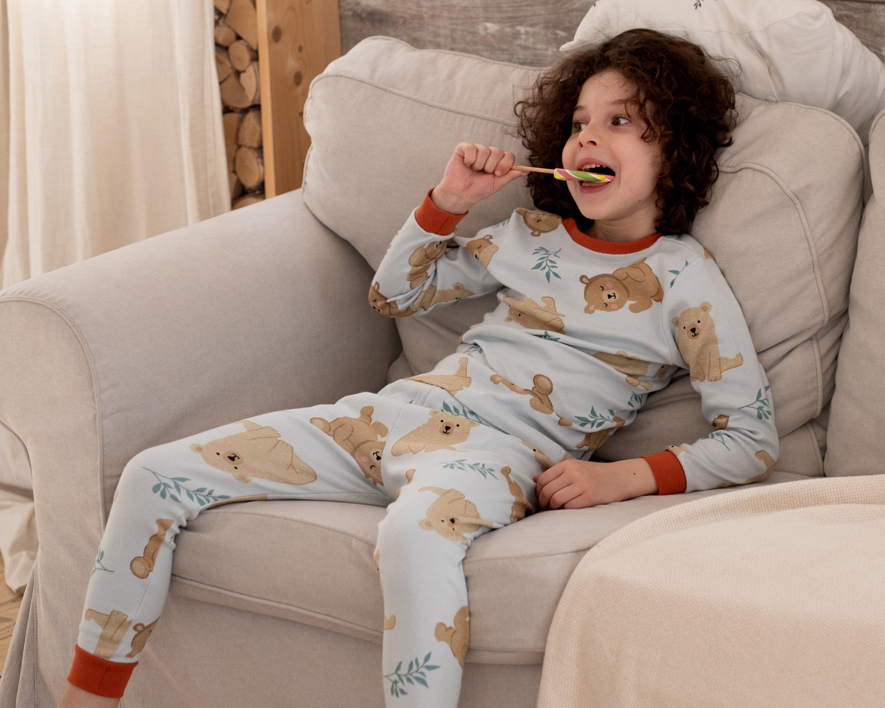 Organic Boys Pajamas Set For Kids and Toddlers 2 Piece Set Etsy