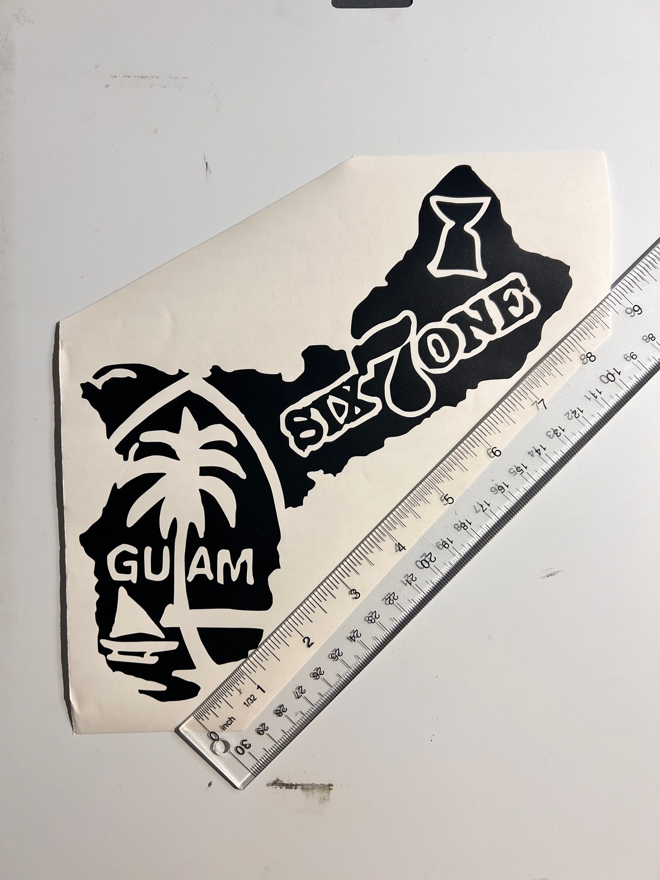 8 Guam 671 Latte Stone Decal Etsy