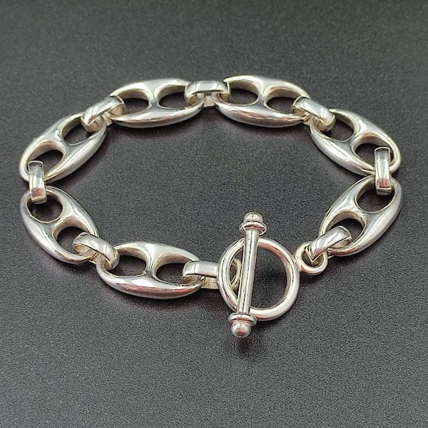 Silber Anker Armband.Silber Kettenarmband.