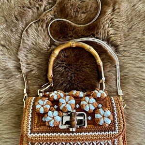 5 style Crochet handbag for women,handmade fashionable bag,eveningbag,luxury designer bag,shoulder bag,purse with chain,gift for her