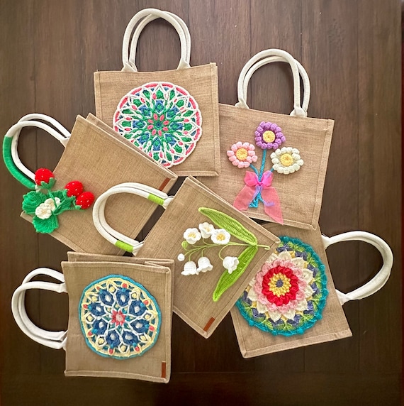 Buy Nature Reusable Jute Bag With Cotton Holder, Beach Bag,aesthetic Bag,eco  Friendly Handmade Bag,flower Jute Bag,gift for Her,wedding Gifts Online in  India - Etsy