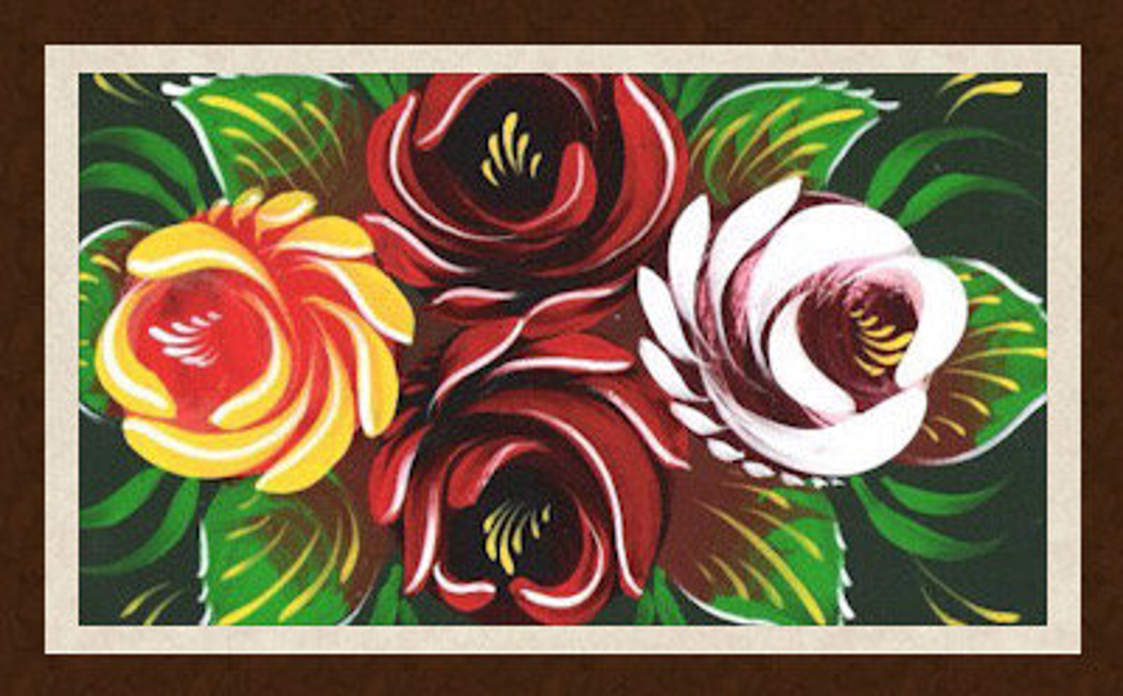 Traditional Folk Art Roses & Castles Narrow Boat Downloadable Etsy