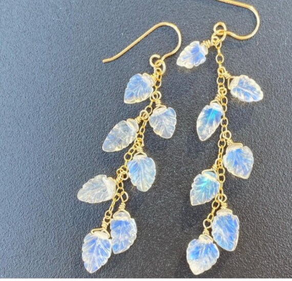 Quartz Dangle Earrings Earrings Quartz Smooth Earrings Etsy