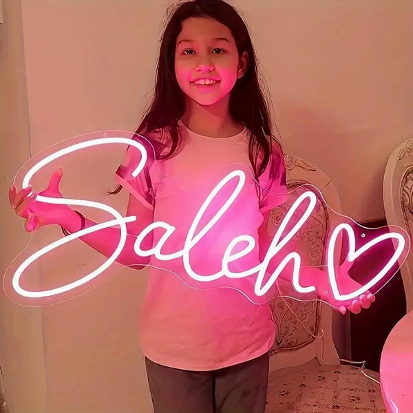 Custom Name Neon Sign for Kids Personalized Neon Sign for Bedroom Custom LED Lights Kids Room Decor, Home Decor Birthday Gift for Kids
