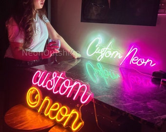 Custom Neon Sign | Neon Sign | Customized Gifts | Wedding Signs | Name Signs  |  Led Neon Lights | Neon Signs | Neon Sign bar
