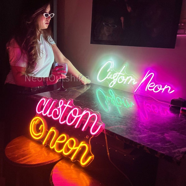 Custom Neon Sign | Neon Sign | Customized Gifts | Wedding Signs | Name Signs  |  Led Neon Lights | Neon Signs | Neon Sign bar