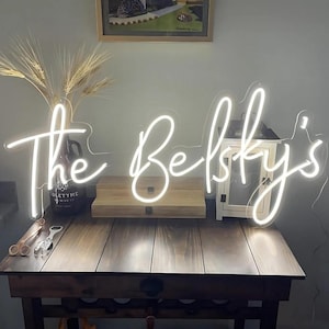 Insegna al neon personalizzata / Insegna al neon / Regali personalizzati / Insegne al neon per matrimoni / Insegne con nome / Luci al neon a LED / Insegne al neon / Decorazioni per la casa / Decorazioni murali