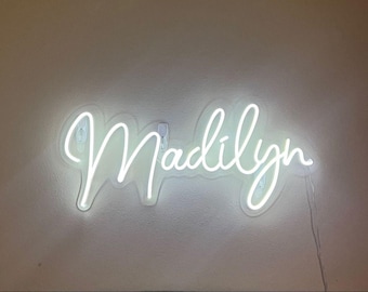 Custom Name Neon Sign for Kids,  LED Wall Decor, Kid’s Room Personalized Gift, Name Neon Sign for Kids, Wall Art Decor, LED Bedroom Decor