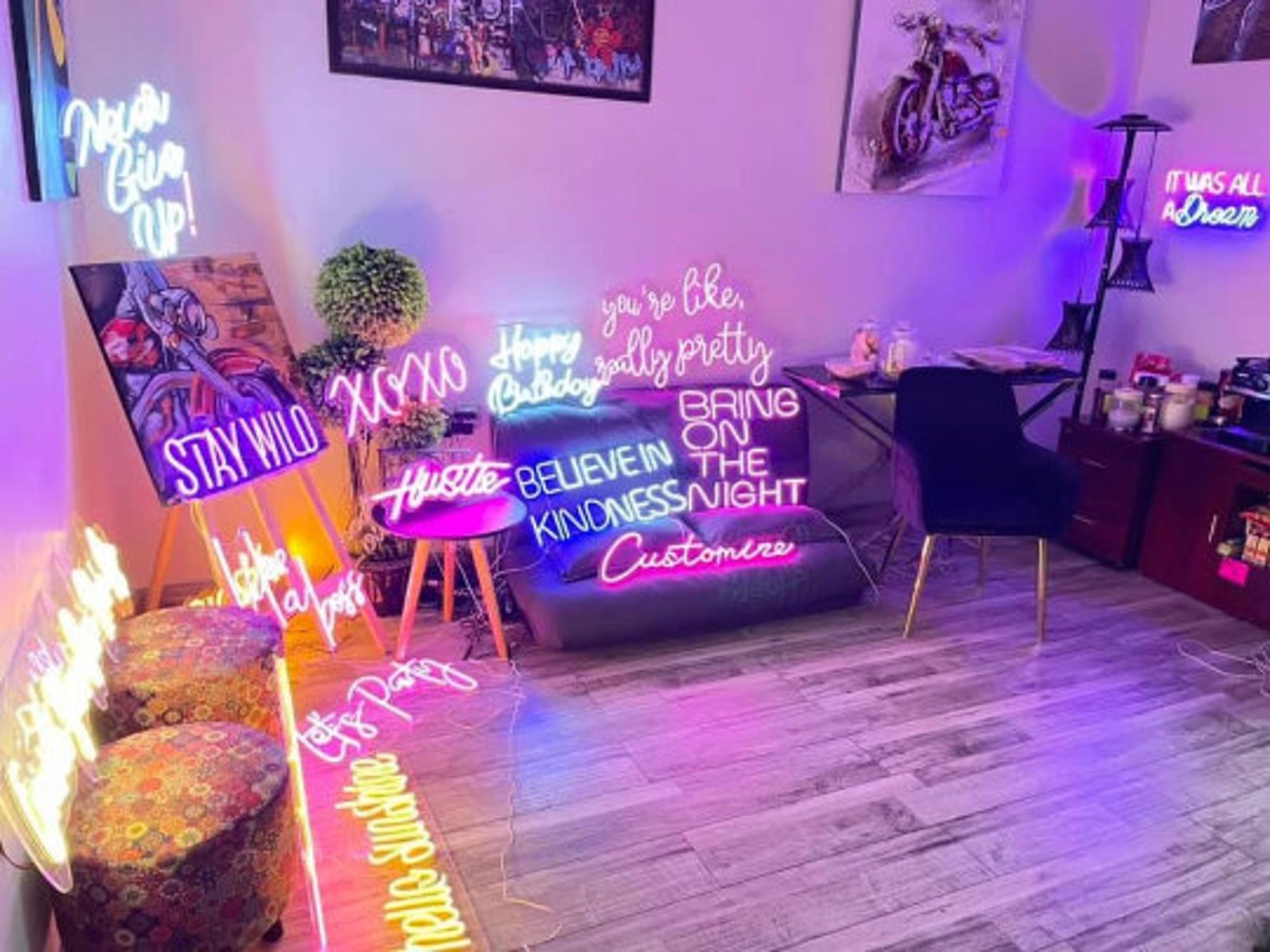 Custom Neon Sign Neon Sign Personalized Gifts Wedding Etsy