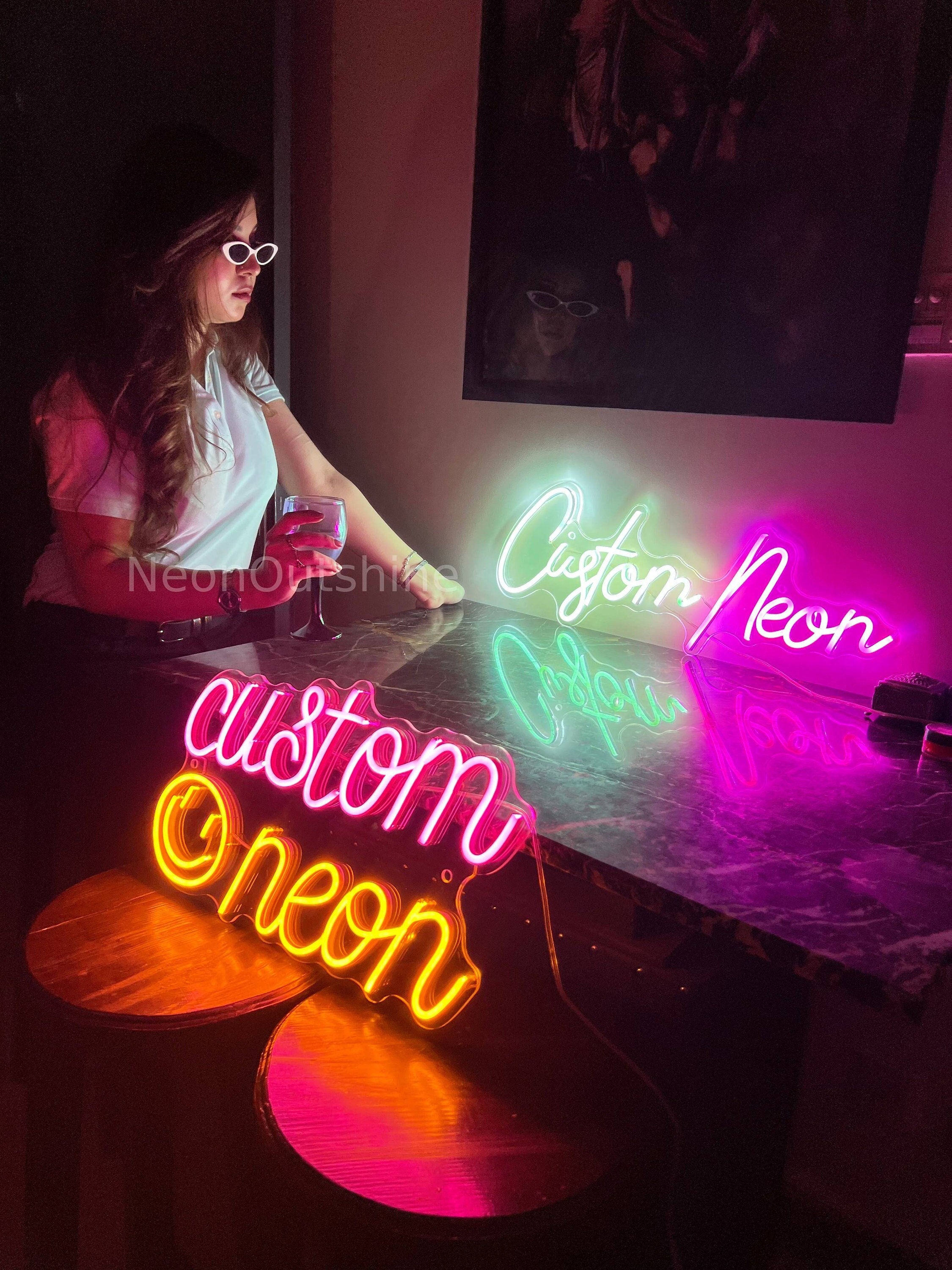 Custom Neon Sign | Neon Sign | Customized Gifts | Wedding Signs | Name Signs  |  Led Neon Lights | Neon Signs | Neon Sign bar