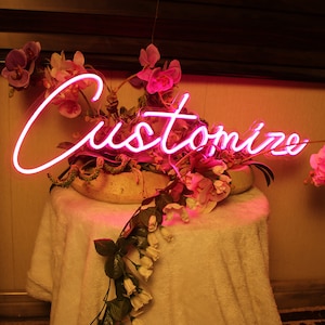 Aangepaste neonreclame / neonreclame / led-neonreclame / gepersonaliseerde neonreclame / neonreclames / neonreclame kunst / neonlicht / neonkunst aan de muur