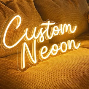Aangepaste neonreclame | Neonreclame | Led-neonreclame | Gepersonaliseerde naamneonbord | Neonlichten | Neonreclames | Wanddecoratie | Woondecoraties