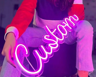 Custom Neon Sign,Personalized LED Light for Bedroom, Wedding Decor, Gift for Her, Wall Art, Room Decor, Home Sign,  LED Wall Light,Neon Sign