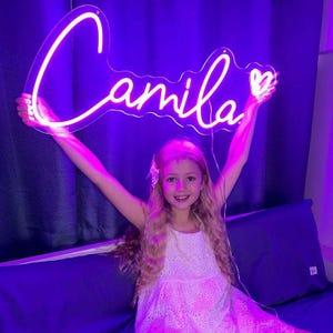 Custom Name Neon Sign for Kids, Personalized LED Neon Light for Bedroom, Kids Room Decor, Custom Wall Art, Home Decor, Gift for Children