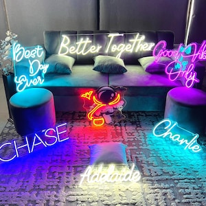 Custom Neon Sign | Neon Sign | LED Light Neon Sign | Personalized Neon Sign | Wedding Neon Sign | Wall Decor | Home Decor | Room Decor