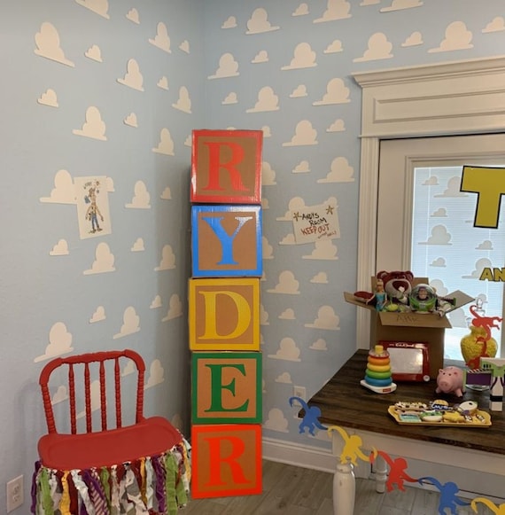 Birthday Event Bedroom Decor Blocks Imitiation Wooden Toy - Etsy