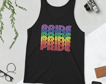 Retro Rainbow Pride Tank Top