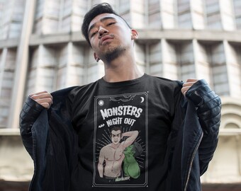 Dracula & Frankenstein Armpit Lick Fetish | Short-Sleeve Unisex T-Shirt