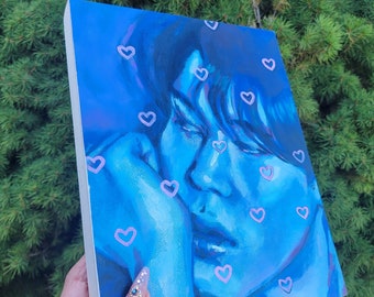 jimin original painting on wood