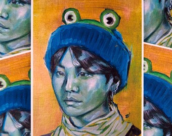 BTS Suga art print from oil painting