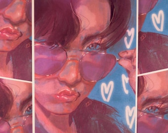 BTS Hobi heart art print