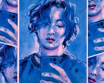 BTS Jungkook art print from oil painting